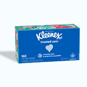 Kleenex® Trusted Care® Facial Tissues -  Flat Box